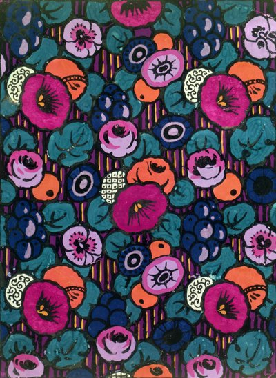 Design pour un textile imprimé par Joseph Percy Bilbie, c.1920 - Joseph Percy Bilbie