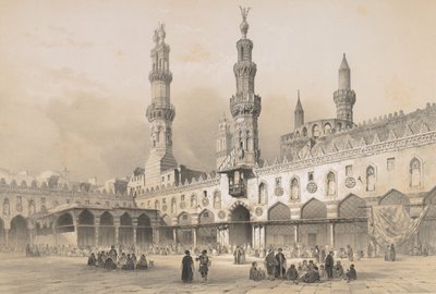 22. Cour de la Mosquée el Ahzar, au Caire - Joseph Philibert Girault De Prangey