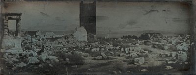Ruines et premier plan, Acropole, Athènes, 1842 - Joseph Philibert Girault De Prangey