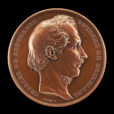 Charles de Brouckère, 1796-1860, maire de Bruxelles 1848 [avers], 1854 - Joseph Pierre Braemt