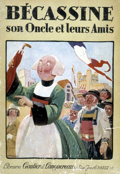 Couverture du livre « Becassine, son oncle et leurs amis », éditions Gautier Langereau (1926) - Joseph Porphyre Pinchon
