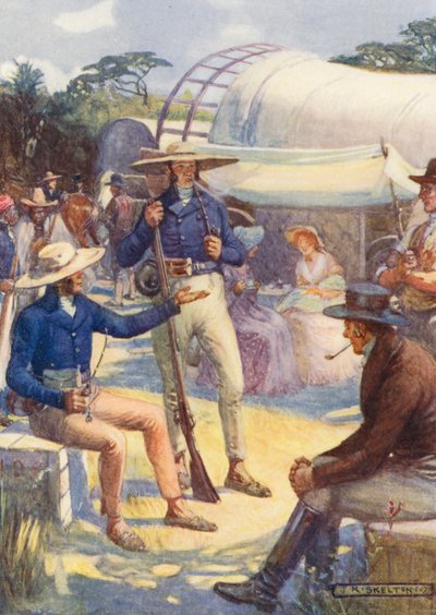 Colons de 1820 et leurs convois boers - Joseph Ratcliffe (after) Skelton