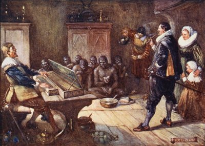 Van Riebeck divertit les Hottentots - Joseph Ratcliffe (after) Skelton