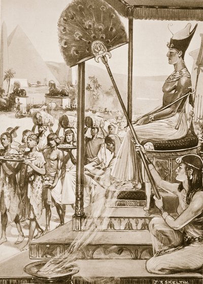 Apporter un tribut à Ramsès II (XIXe dynastie) (illustration de 