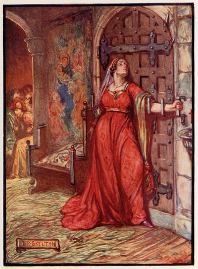 Catherine Douglas barrant la porte - Joseph Ratcliffe Skelton