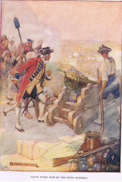 Clive a tiré lui-même un des canons - Joseph Ratcliffe Skelton
