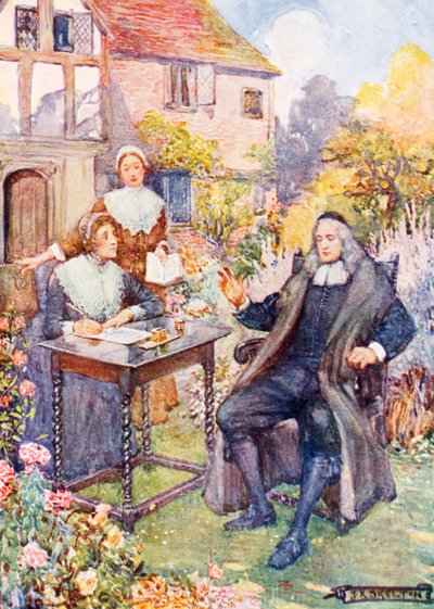 John Milton dans son jardin - Joseph Ratcliffe Skelton
