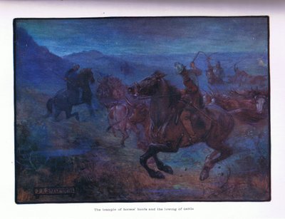 Le piétinement des sabots des chevaux et le beuglement du bétail - Joseph Ratcliffe Skelton