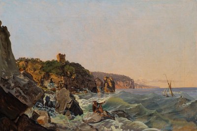 Naufrage sur la côte de Naples - Joseph Rebell