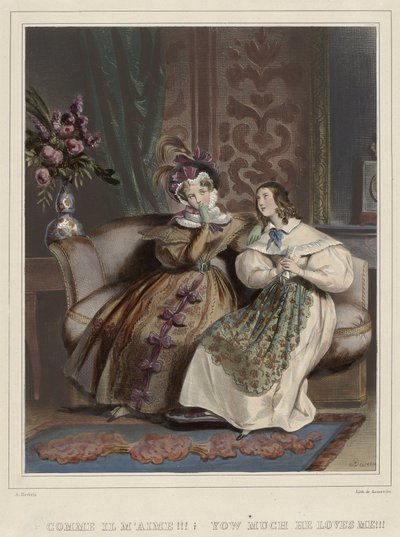 Les femmes. Galerie fashionable, vers 1830: Comme il m
