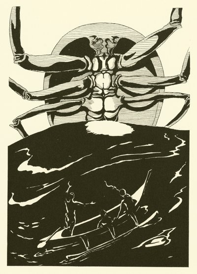 Pou Amma le crabe (gravure) - Joseph Rudyard (after) Kipling