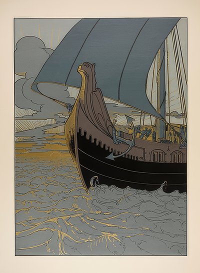 Illustration. Les Nibelungen - Joseph Sattler