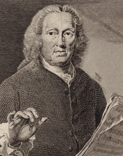 Portrait du chanteur et compositeur Richard Leveridge 1670-1758 - Joseph Saunders