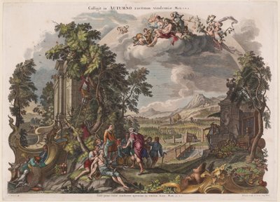Automne - Joseph Sebastian Klauber, Johann Baptist Klauber, after Johann Wolfgang Baumgartner