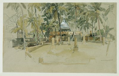Temple bouddhiste à Ceylan (Sri Lanka) - Joseph Selleny