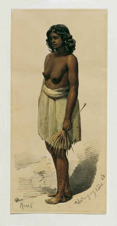 Fille indigène de Woolongong (Wollongong), Australie - Joseph Selleny