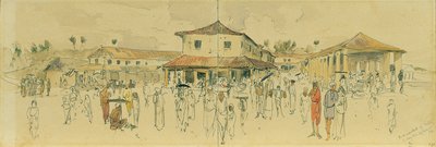 Marché aux poissons à Point de Galle à Ceylan (Sri Lanka) - Joseph Selleny