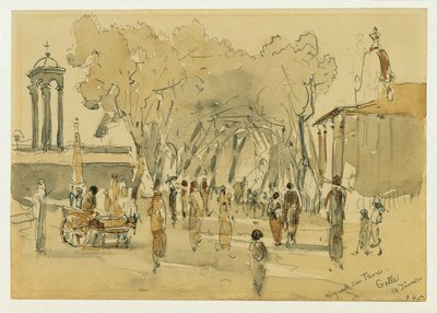 Chemin vers la porte à Point de Galle au Ceylan (Sri Lanka) - Joseph Selleny