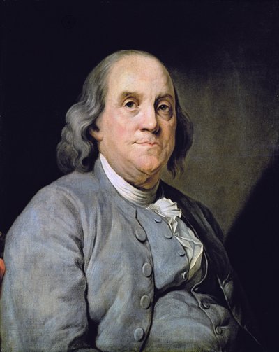 Portrait de Benjamin Franklin - Joseph Siffred (after) Duplessis