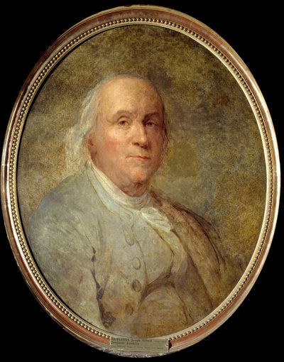 Portrait de Benjamin Franklin (1706-1790) - Joseph Siffred Duplessis