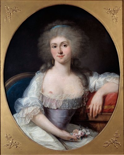 Portrait de Marie Thérèse Louise de Savoie Carignan, princesse de Lamballe (1749-1792) - Joseph Siffred Duplessis