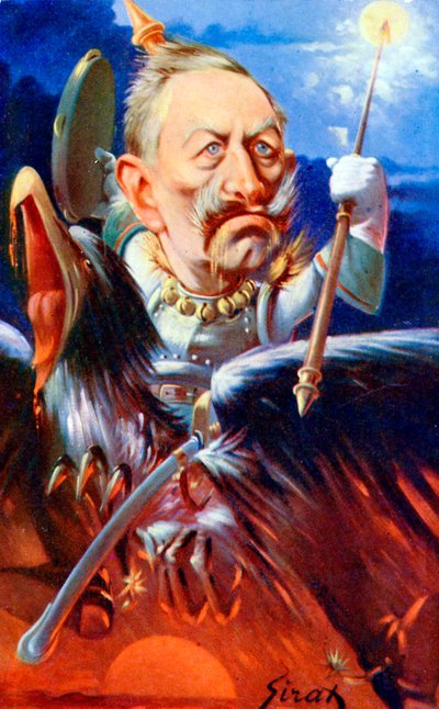 Kaiser Wilhelm II - caricature par Sirat - Joseph Sirat