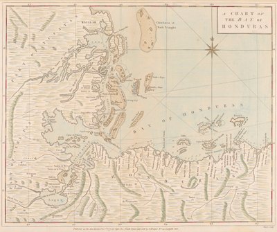Carte de la baie du Honduras - Joseph Smith Speer