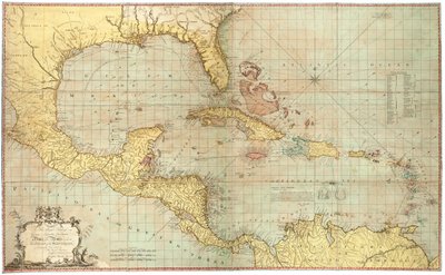 Carte des Antilles - Joseph Smith Speer