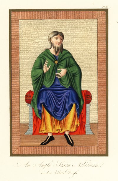 Noble anglo-saxon en tenue d