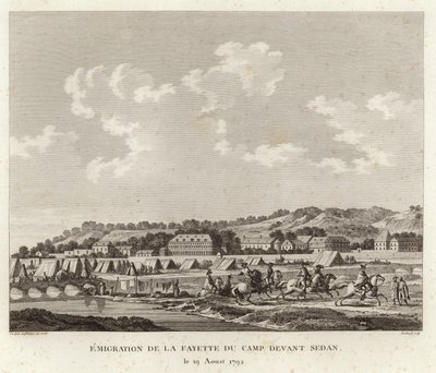Le Marquis de Lafayette fuyant le camp de Sedan - Joseph Swebach Desfontaines