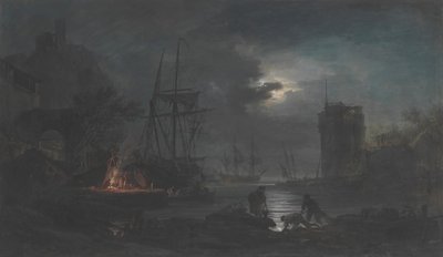 Clair de lune, s.d. - Joseph Vernet.