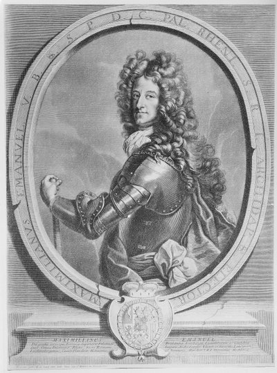 Maximilien II Emmanuel, électeur de Bavière, gravé par Cornelis Vermeulen (gravure) - Joseph Vivien