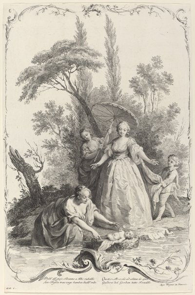 La découverte de Moïse - Joseph Wagner