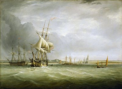 Navigation dans le canal de Bristol (Angleterre), à l
