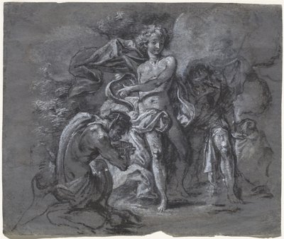 Le concours entre Apollon et Pan devant le roi Midas - Joseph Werner