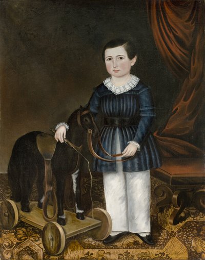 Garçon avec un cheval jouet, c.1845 - Joseph Whiting Stock