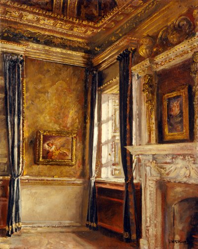 Chambre en velours bleu - Coin des rêves, Chiswick House - Joseph Williams Topham Vinall