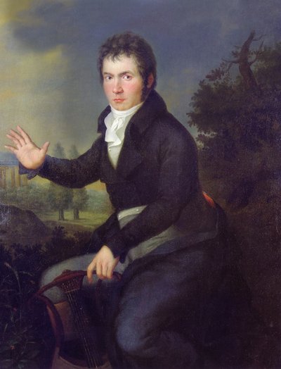 Portrait de Ludwig van Beethoven - Joseph Willibrord Mahler