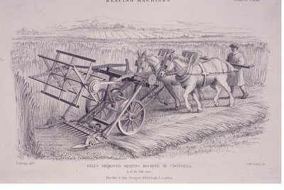 Machine à moissonner améliorée de Bell par Crosskill, vers 1840 - Joseph Wilson Lowry