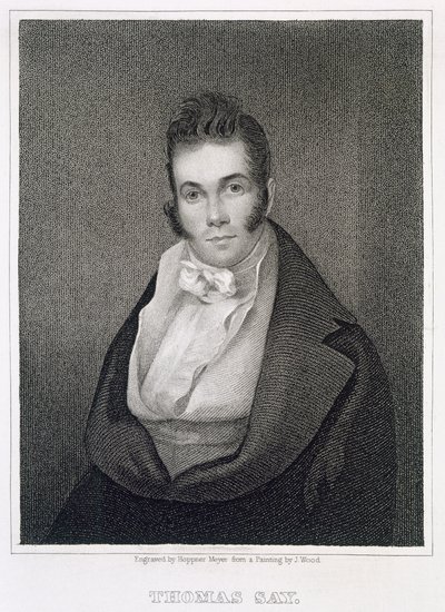 Thomas Say (1787-1834), gravé par Henry Hoppner Meyer (1787-1847) - Joseph Wood