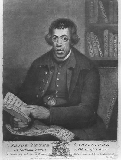 Major Peter Labilliere, gravé par Henry Kingsbury, 1780 - Joseph Wright