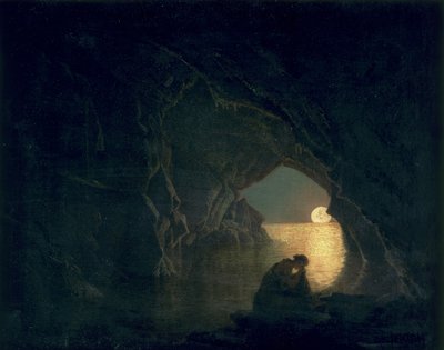 Une grotte avec la figure de Julia, 1780 - Joseph Wright of Derby