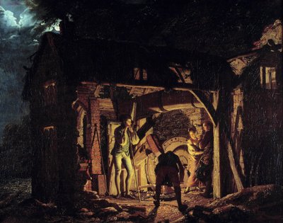 Une forge au 18e siècle - Joseph Wright of Derby