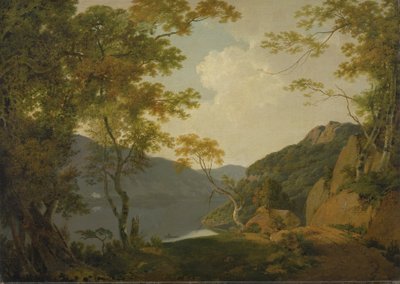 Scène de lac - Joseph Wright of Derby