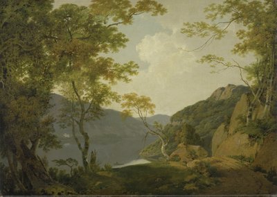 Scène de lac - Joseph Wright of Derby