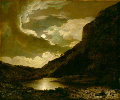 Matlock Tor au clair de lune - Joseph Wright of Derby