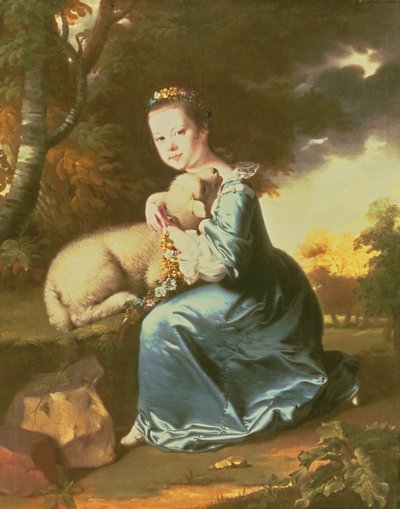 Mademoiselle Frances Warren, début des années 1760 - Joseph Wright of Derby