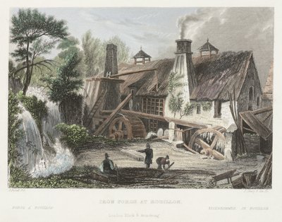 Forge à Rouillon, gravé par J. Shury - Joseph after Fussell