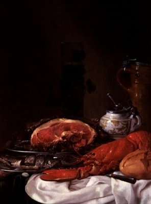 Nature morte avec homard - Joseph de Bray