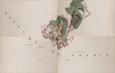 Carte de Gernelle, Belgique par Joseph de Ferraris (1726 – 1814) - Joseph de Ferraris